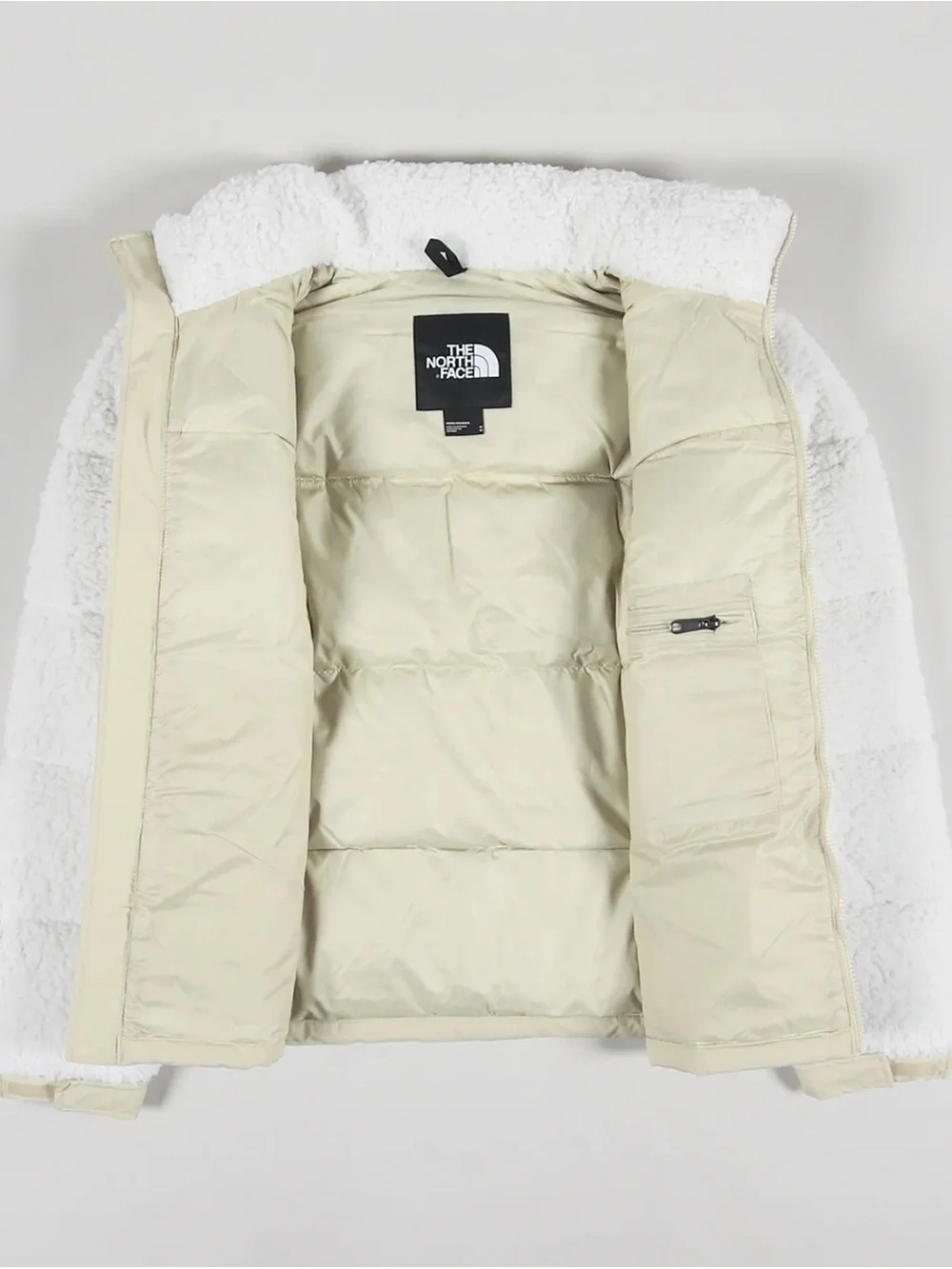 The North Face High Pile Nuptse Gardenia White/Gravel